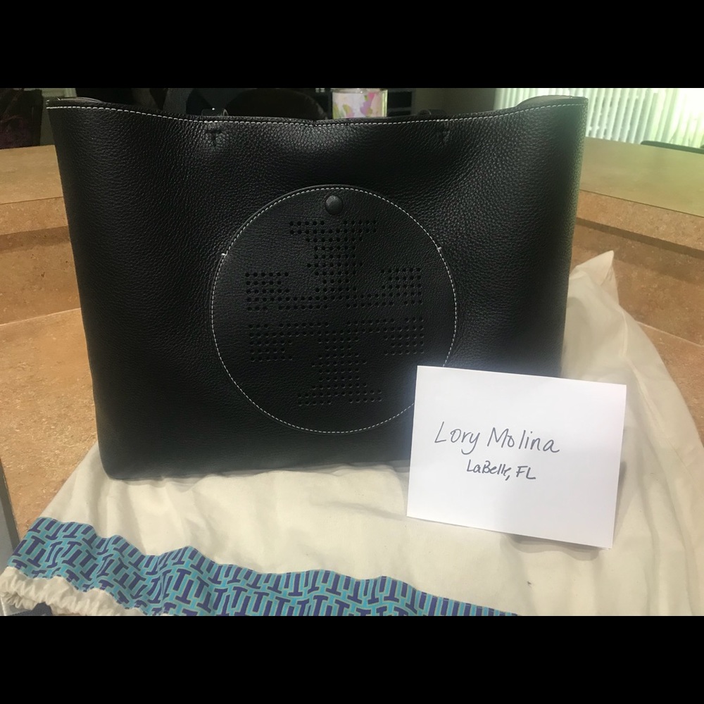 TB Perforated Logo Tote